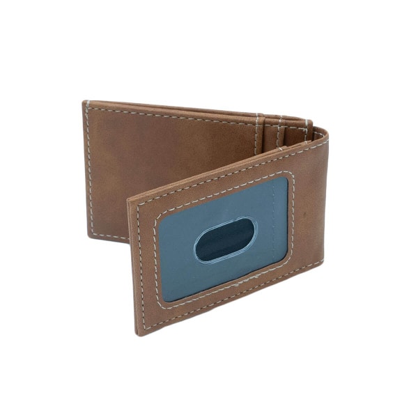 Brown U-State Front Pocket Wallet Folding Magnetic